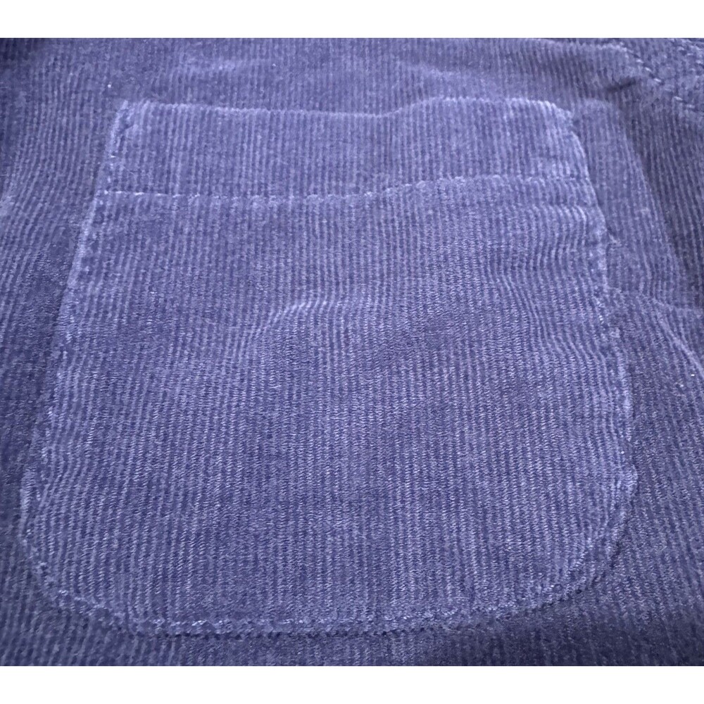 Vtg old navy Corduroy Shirt Dress S Blue Button Tab Long Sleeve Indie Grunge Y2K - Picture 14 of 16